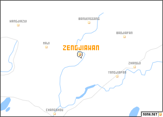 map of Zengjiawan