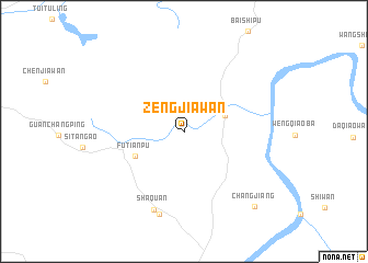 map of Zengjiawan