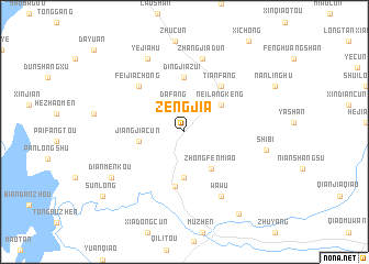 map of Zengjia