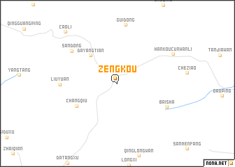 map of Zengkou