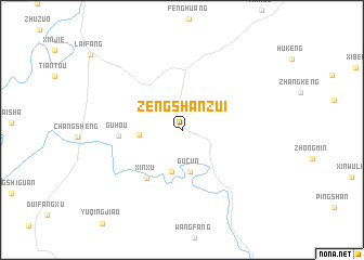 map of Zengshanzui
