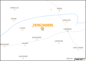 map of Zengzhuang