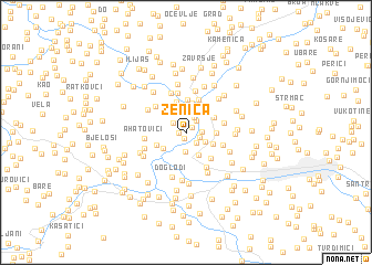 map of Zenica