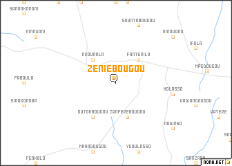 map of Zéniébougou