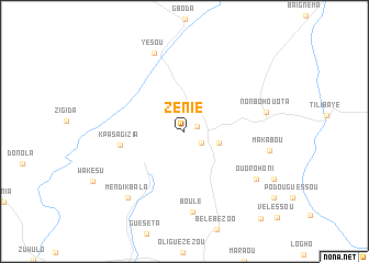 map of Zénié