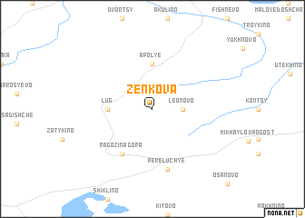 map of Zenkova