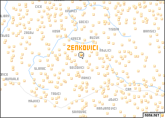 map of Zenkovići