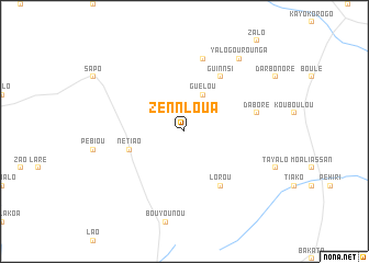 map of Zennloua