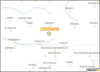 map of Zennouna