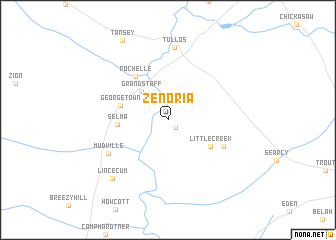 map of Zenoria