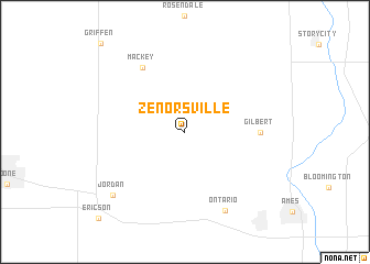 map of Zenorsville