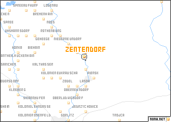 map of Zentendorf