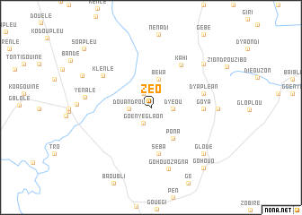 map of Zéo