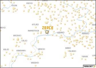 map of Žepče