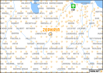 map of Zéphirin