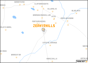 map of Zephyrhills