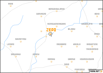 map of Zépo