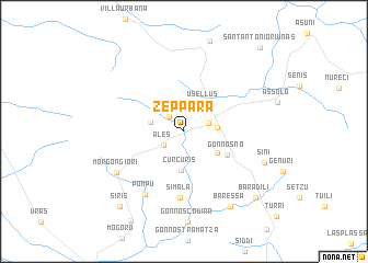 map of Zeppara