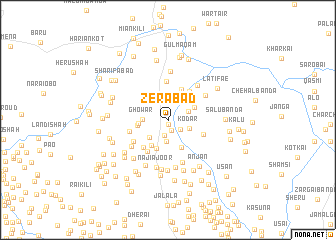 map of Zer Ābād