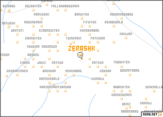 map of Zerāshk