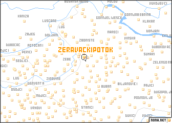 map of Žeravački Potok