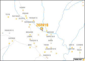 map of Zérayo