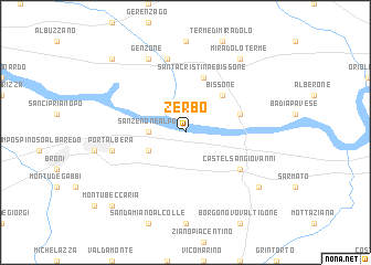 map of Zerbo