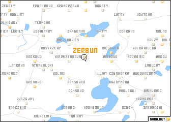 map of Zerbuń