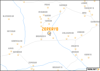 map of Zéréayo