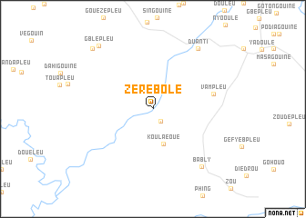 map of Zérébolé