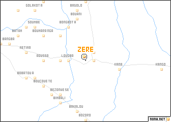 map of Zere