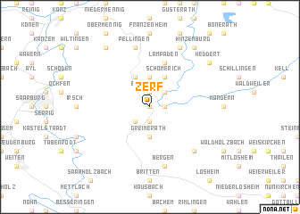 map of Zerf