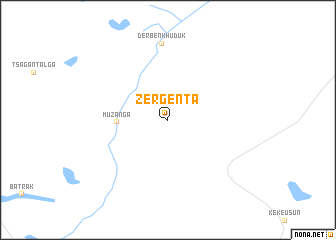 map of Zergenta