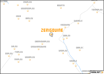 map of Zérigouiné