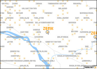 map of Zérik