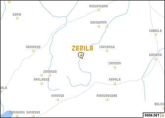 map of Zérila