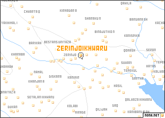 map of Zērinjō-i Khwārū