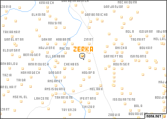 map of Zerka