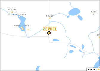 map of Zerkel