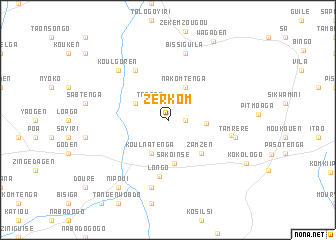 map of Zerkom