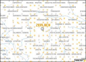 map of Zerlach