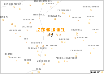 map of Zer Mala Khel