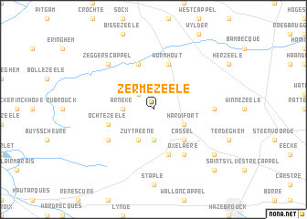 map of Zermezeele