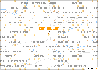 map of Zermüllen