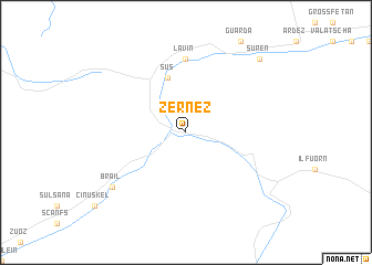 map of Zernez