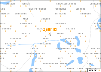 map of Żerniki