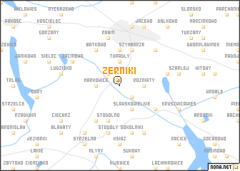 map of Żerniki