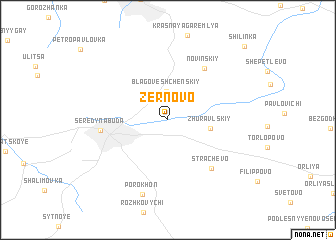map of Zernovo