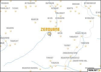 map of Zerouane