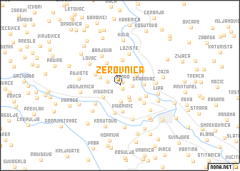 map of Žerovnica